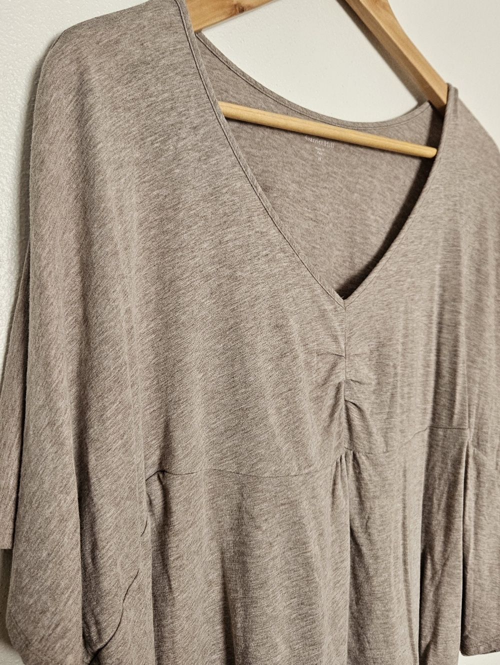Garnet Hill Organic Cotton Blend Blouse XS - Picture 5 of 8